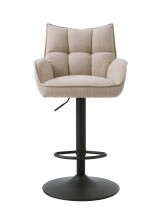 Barhocker >Marilla< (2er-Set) in leinen-beige - 52x113,5x53 (BxHxT)