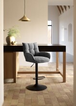 Barhocker >Marilla< (2er-Set) in graphite - 52x113,5x53 (BxHxT)