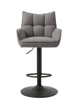 Barhocker >Marilla< (2er-Set) in graphite - 52x113,5x53 (BxHxT)