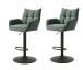 Barhocker >Marilla< (2er-Set) in waldgrün - 52x113,5x53 (BxHxT)