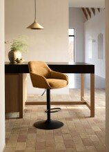 Barhocker >Avola< (2er-Set) in rostfarben - 52x113,5x53 (BxHxT)