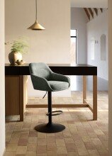 Barhocker >Avola< (2er-Set) in waldgrün - 52x113,5x53 (BxHxT)