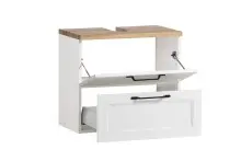 Badezimmer-Set >Lyon< (2-tlg.) in weiß - 60x195x35cm (BxHxT)