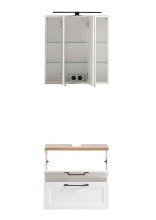 Badezimmer-Set >Lyon< (2-tlg.) in weiß - 60x195x35cm (BxHxT)