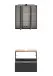 Badezimmer-Set >Lyon< (2-tlg.) in matt-grau, Graphitgrau - 60x195x35cm (BxHxT)
