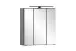 Badezimmer-Set >Lyon< (2-tlg.) in matt-grau, Graphitgrau - 60x195x35cm (BxHxT)