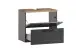 Badezimmer-Set >Lyon< (2-tlg.) in matt-grau, Graphitgrau - 60x195x35cm (BxHxT)
