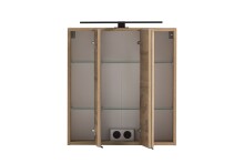 Badezimmer-Set >Lyon< (2-tlg.) in Kaschmir, Wotaneiche-Dekor - 60x195x35 (BxHxT)