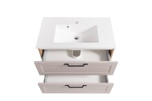 Badezimmer-Set >Lyon< (2-tlg.) in Kaschmir, Wotaneiche-Dekor - 80x195x47 (BxHxT)