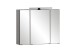 Badezimmer-Set >Lyon< (2-tlg.) in matt-grau, Graphit - 80x195x47cm (BxHxT)
