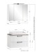Badezimmer-Set >Lyon< (2-tlg.) in Kaschmir, Wotaneiche - 80x195x47cm (BxHxT)