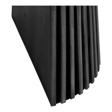 Kulissen-Esstisch >Osaka< ausziehbar 160/200/240cm, Eichenfurnier schwarz - 75x120cm (HxD)