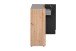 Sideboard >Cento< in anthrazit / Dekor Artisan Oak - 125,5x85x34,5cm (BxHxT)