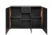Sideboard >Cento< in anthrazit / Dekor Artisan Oak - 125,5x85x34,5cm (BxHxT)