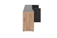 Lowboard >Cento< in anthrazit / Dekor Artisan Oak - 198x61x34,5cm (BxHxT)