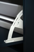 Schuhkipper >Vigo< in Pastel Blau, Holzwerkstoff - 70x125x24cm (BxHxT)