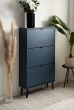 Schuhkipper >Vigo< in Pastel Blau, Holzwerkstoff - 70x125x24cm (BxHxT)