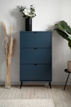 Schuhkipper >Vigo< in Pastel Blau, Holzwerkstoff - 70x125x24cm (BxHxT)