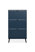 Schuhkipper >Vigo< in Pastel Blau, Holzwerkstoff - 70x125x24cm (BxHxT)