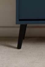 Schuhkipper >Vigo< in Pastel Blau, Holzwerkstoff - 70x125x24cm (BxHxT)