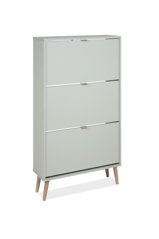 Schuhkipper >Vigo< in Pastel Grün - 70x125x24cm (BxHxT)