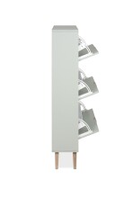 Schuhkipper >Vigo< in Pastel Grün - 70x125x24cm (BxHxT)