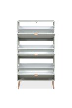 Schuhkipper >Vigo< in Pastel Grün - 70x125x24cm (BxHxT)