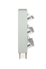 Schuhkipper >Vigo< in Pastel Grün - 70x125x24cm (BxHxT)