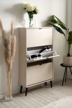 Schuhkipper >Vigo< in samt - 70x125x24cm (BxHxT)