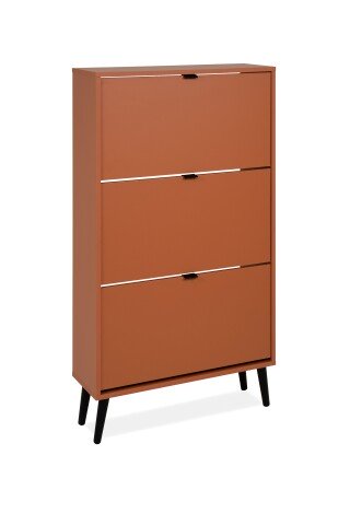 Schuhkipper >Vigo< in Terrakotta - 70x125x24cm (BxHxT)
