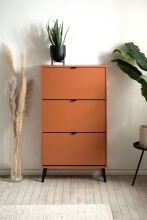 Schuhkipper >Vigo< in Terrakotta - 70x125x24cm (BxHxT)