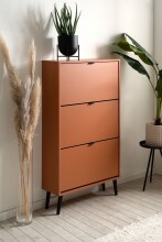 Schuhkipper >Vigo< in Terrakotta - 70x125x24cm (BxHxT)