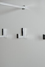 Kompaktgarderobe >Göteborg< in weiß / Dekor Sonoma Eiche - 68x195x32cm (BxHxT)