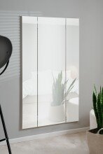 Spiegel >Glasgow< Wanspiegel, Faltspiegel, Weiß / Spiegel - 45x160x4cm (BxHxT)