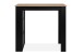 Bartisch >Ostersund< in Dekor Artisan Oak, Schwarz - 120x107x60 (BxHxT)