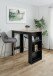 Bartisch >Ostersund< in Dekor Artisan Oak, Schwarz - 120x107x60 (BxHxT)