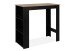 Bartisch >Ostersund< in Dekor Artisan Oak, Schwarz - 120x107x60 (BxHxT)
