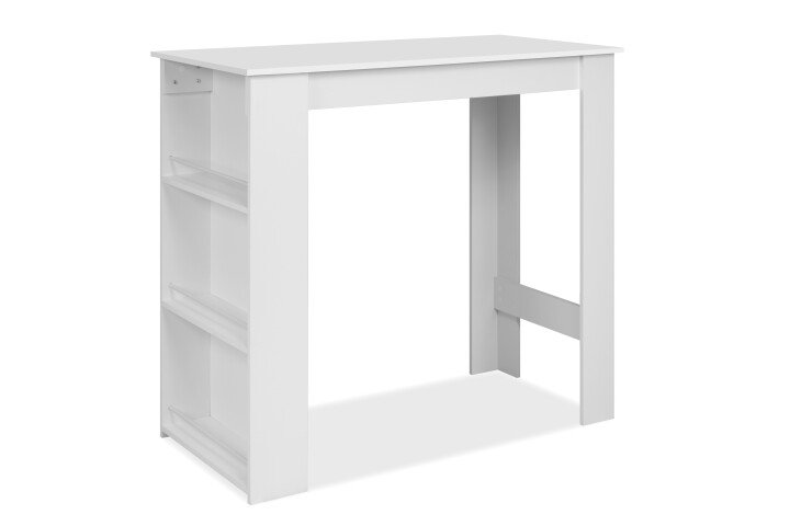 Bartisch >Ostersund< in Weiß, Holzwerkstoff - 120x107x60cm (BxHxT)