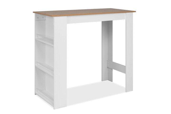 Bartisch >Ostersund< in Dekor Artisan Oak, Weiß - 120x107x60 (BxHxT)