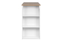 Bartisch >Ostersund< in Dekor Artisan Oak, Weiß - 120x107x60 (BxHxT)