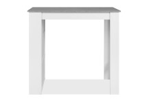 Bartisch >Ostersund< in Dekor Strukturbeton, Weiß - 120x107x60 (BxHxT)