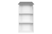 Bartisch >Ostersund< in Dekor Strukturbeton, Weiß - 120x107x60 (BxHxT)