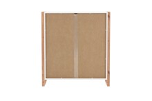 Kommode >Denver< in weiß / Dekor Artisan Oak - 80x88x40cm (BxHxT)