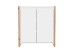 Kommode >Denver< in weiß / Dekor Artisan Oak - 80x88x40cm (BxHxT)
