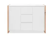 Sideboard >Denver< in weiß / Dekor Artisan...