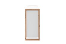 Sideboard >Denver< in weiß / Dekor Artisan Oak - 120x88x40cm (BxHxT)