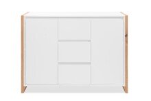 Sideboard >Denver< in weiß / Dekor Artisan...