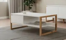 Couchtisch >Denver< in weiß / Dekor Artisan...