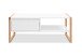 Couchtisch >Denver< in weiß / Dekor Artisan Oak - 100x40x55cm (BxHxT)