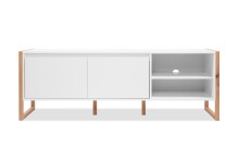 Lowboard >Denver< in weiß / Dekor Artisan Oak - 160x55x40cm (BxHxT)